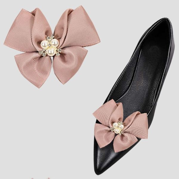 2 kpl Kenkäklipsi Kiiltävät Koristeelliset Klipsi PINK pink