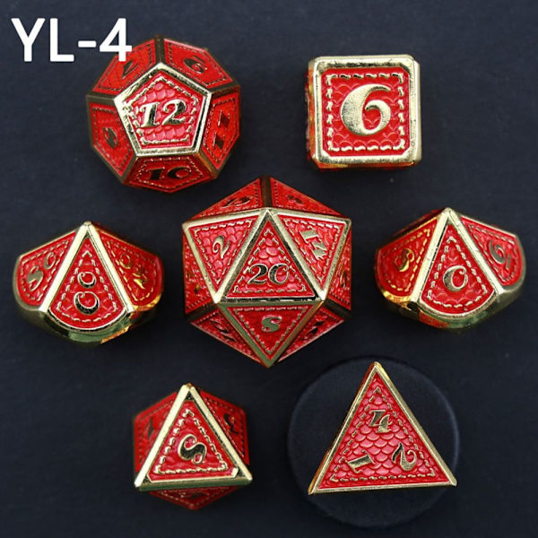 7kpl/ set DND Metallioppa Polyhedral Noppa YL-4 YL-4 YL-4