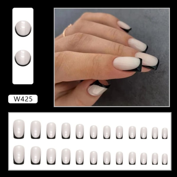 24st False Nails Long Square W419 W419 W419