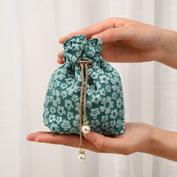 Kiristysnyörilaukku Lahjapakkauspussi VIHREÄ 3 KPL 3 KPL green 3pcs-3pcs