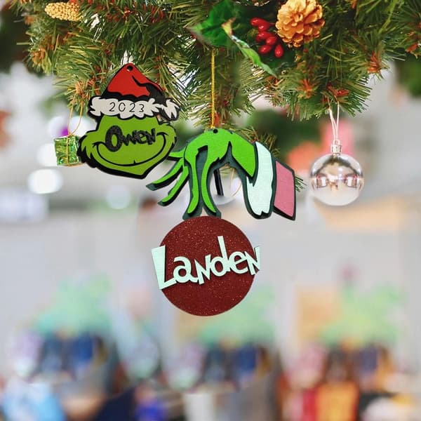 Grinch Navn Julepynt Juletræspendant 1 1