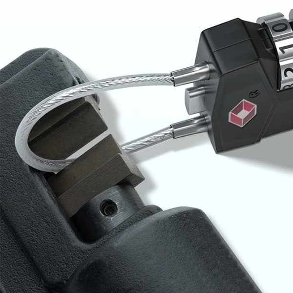 TSA Customs Code Lock Bagage Lösenordslås SVART Black