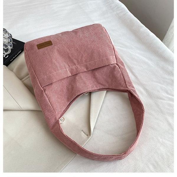 Canvas axelväska Crossbody väska BRUN brown