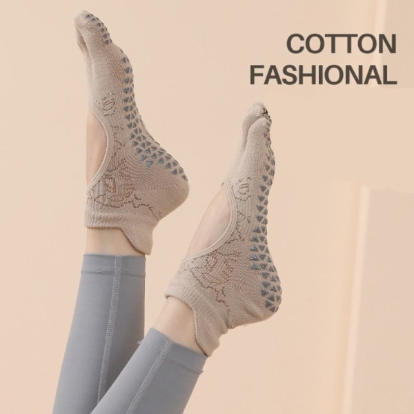 Five Toed Yoga Socks Half Toe Pilates Sukat BEIGE beige