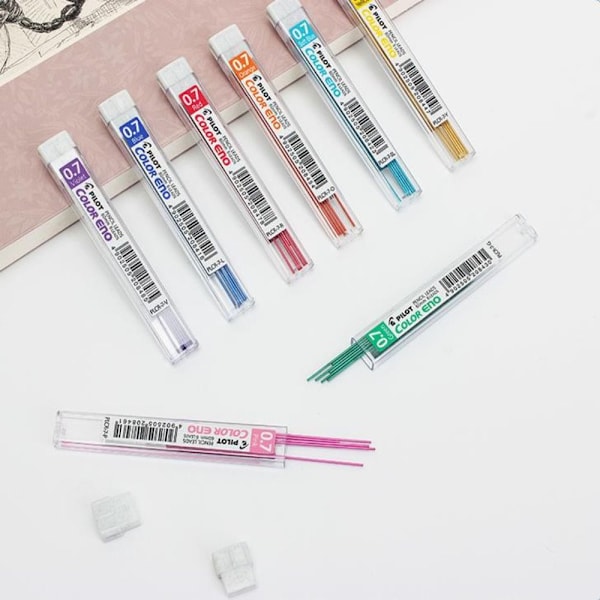 Automatisk Penna Refill Mekanisk Penna Bly RÖD Red