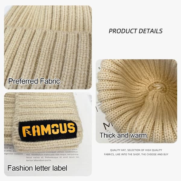 Stickad mössa plyschmössa 2 2 2