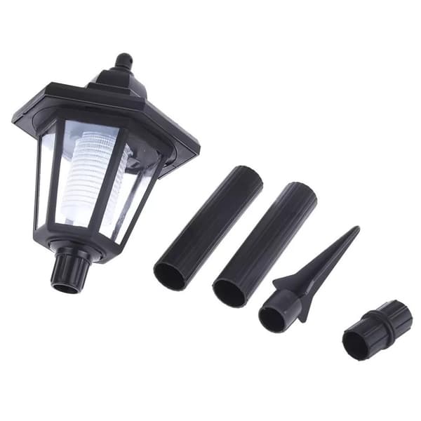2 stk. sekskantede solcellelamper retro lykt 2 stk. 2 stk. 2pcs
