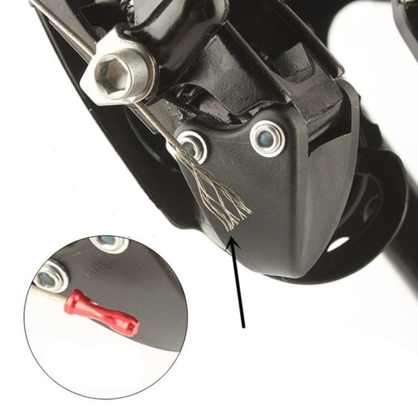 Bremsekabelspidser Cykler Skifteskifter SORT black