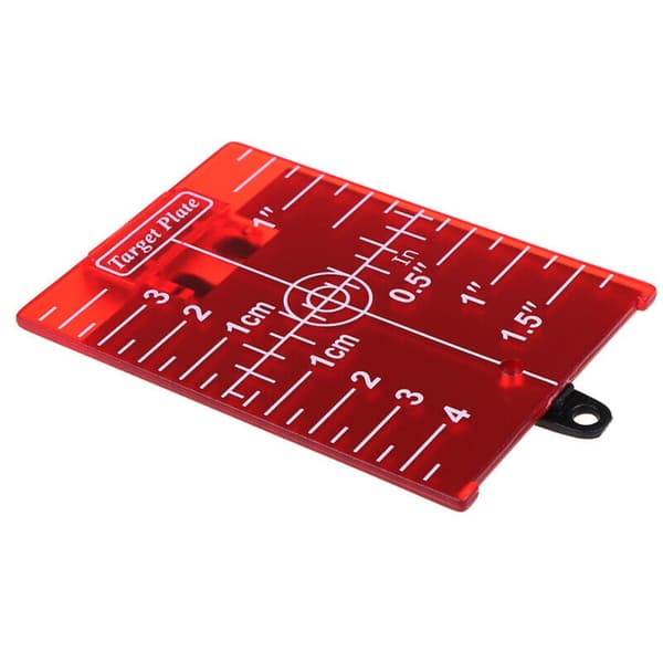 Lasermålplate Magnetisk lasermål RØD Red
