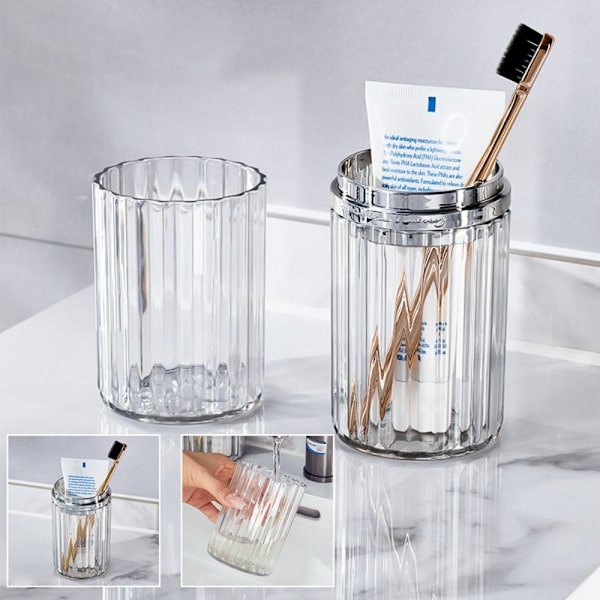 Borstkopp Tandborste Case SILVER silver