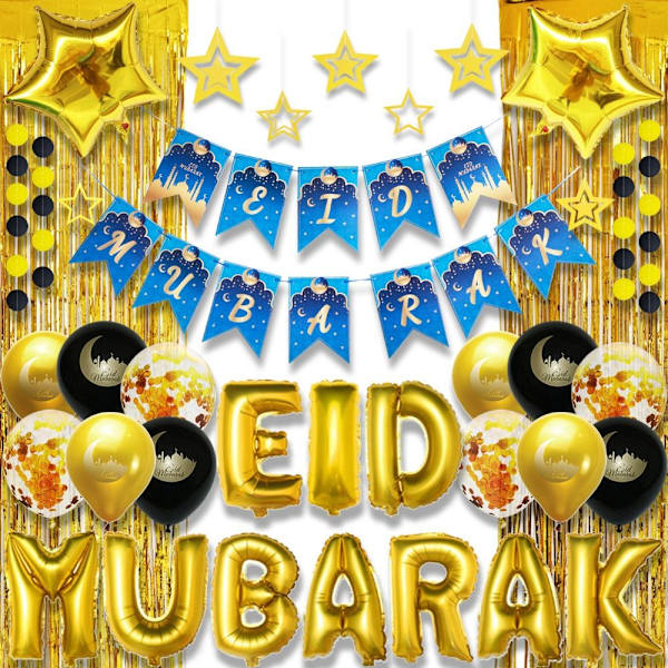 Eid Mubarak Banner Eid Flag Pulling 01 01