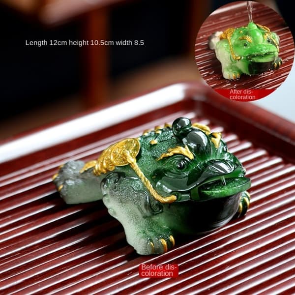 Golden Toad Tea Pet Color Changing Tea Pet GULL Gold