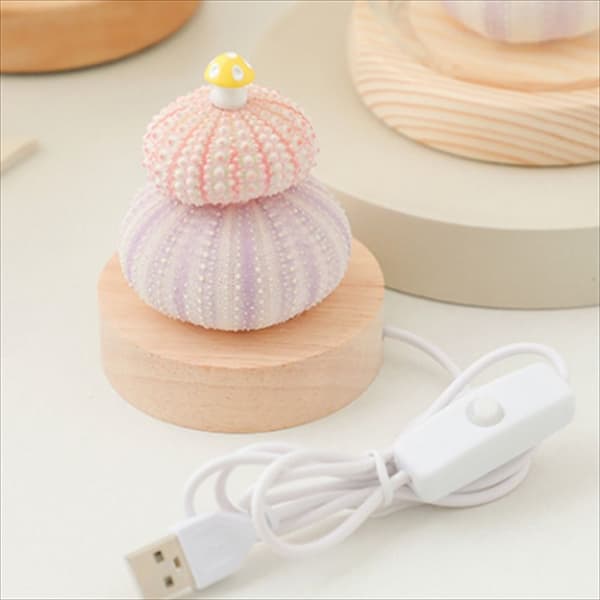 Shell Mushroom Night Light LED Bordlys DIY MATERIAL-C DIY DIY Material-C