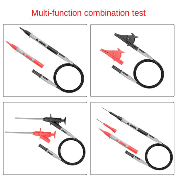 10 ST Multimeter testledningar Mätare Nåltestprobadapter