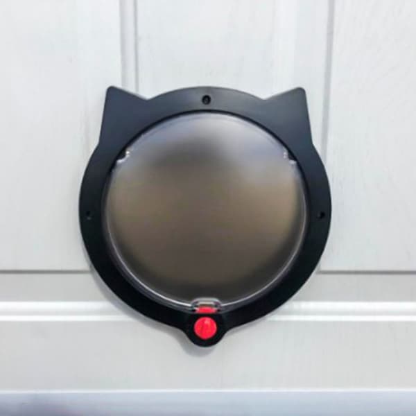 Pet Gate Dør Klappdører SORT black