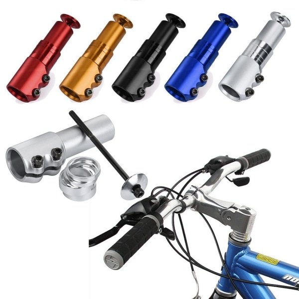 Cykelgaffelstammeforlænger Styr Forhøjer Stang SORT 12CM 12CM black 12cm-12cm
