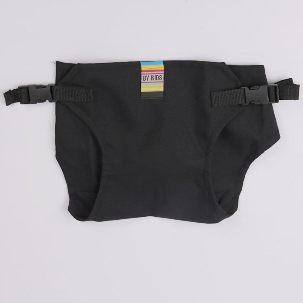 Fôringssete med stropp Spisesetestropp SVART black