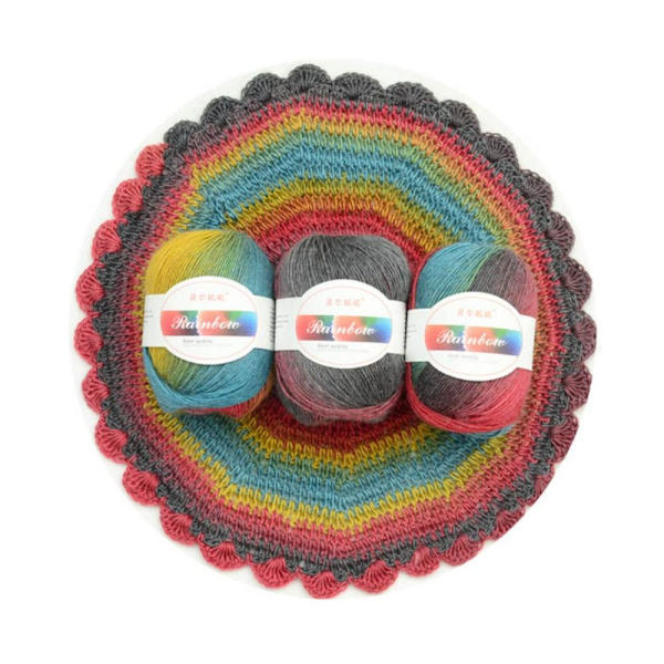 Alpaca Mohair Garn Bomuldsgarn 5 TILFÆLDIG FARVE 5 TILFÆLDIG FARVE 5 Random Color