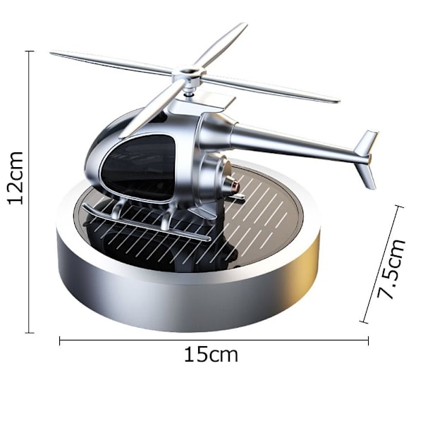 Bil Air Freshener Helikopter Duft SORT Black