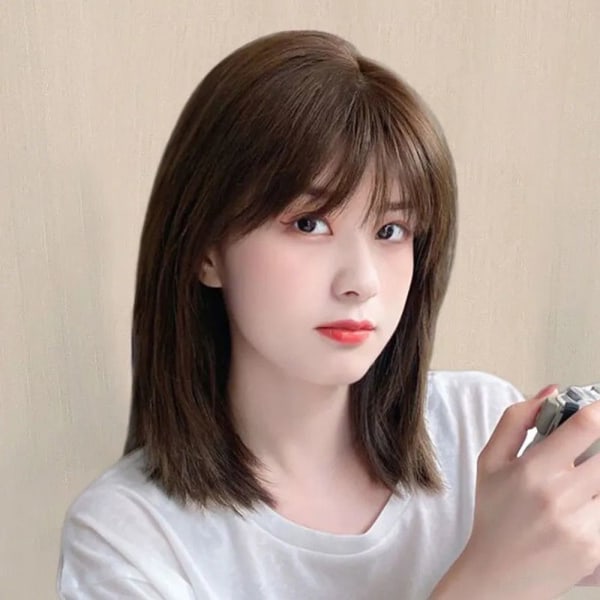 Liuhai Hair Patch Återutgivningsblock SVART 25CM 25CM black 25CM-25CM