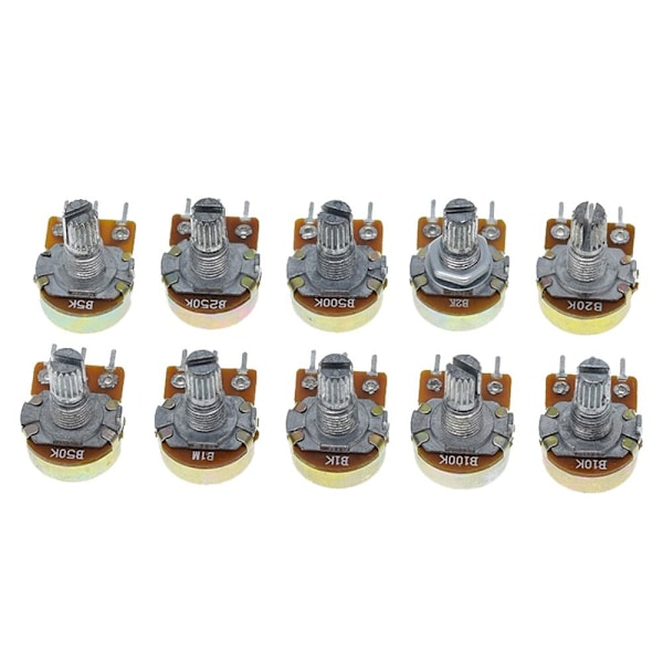 10 kpl lineaarinen potentiometri WH148N WH148 10 kpl B1K-15MM 10 kpl 10pcs B1K-15mm