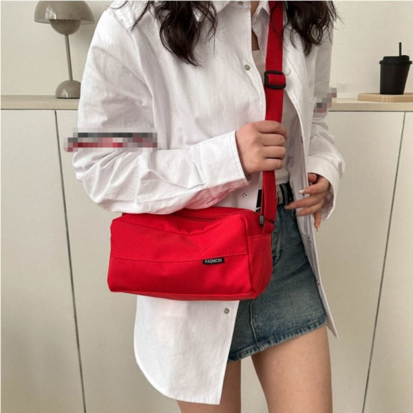 Cross Body Bag Oxford Bag PUNAINEN red
