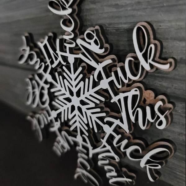 Snowflake Ornaments Juletre hengende dekor Xmas Snowflake