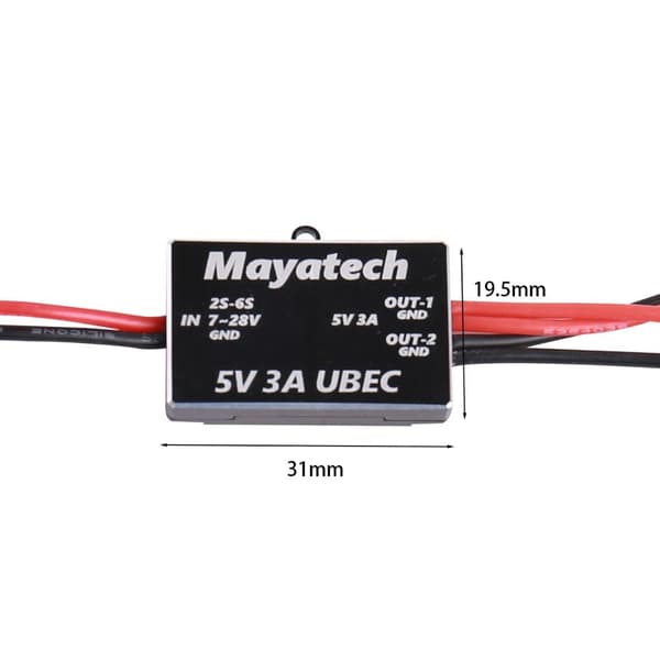 UBEC DC Converter Step Down Modul SORT UBEC 5V 3A UBEC 5V 3A Black UBEC 5V 3A-UBEC 5V 3A