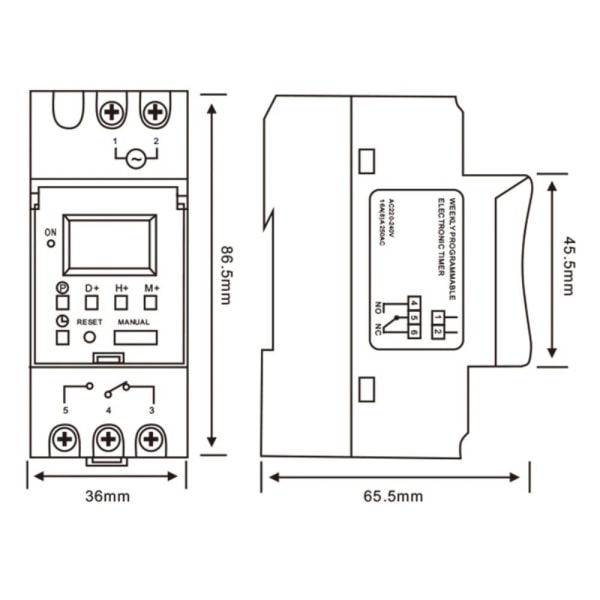 Timer Switch Power Timer Time Switch Relæ