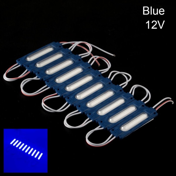 10ST LED-modul COB Ljus BLÅTT 12V BLÅT 12V blue 12V