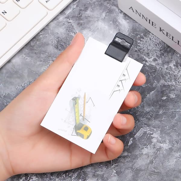 Papirclips Kortclips Sort Swipe Kortholder
