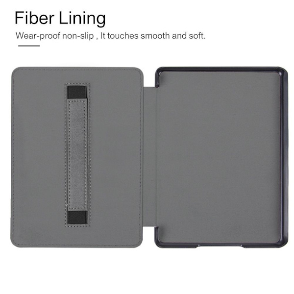 6,8 tommer Smart Case E-Reader Folio Cover SORT Black