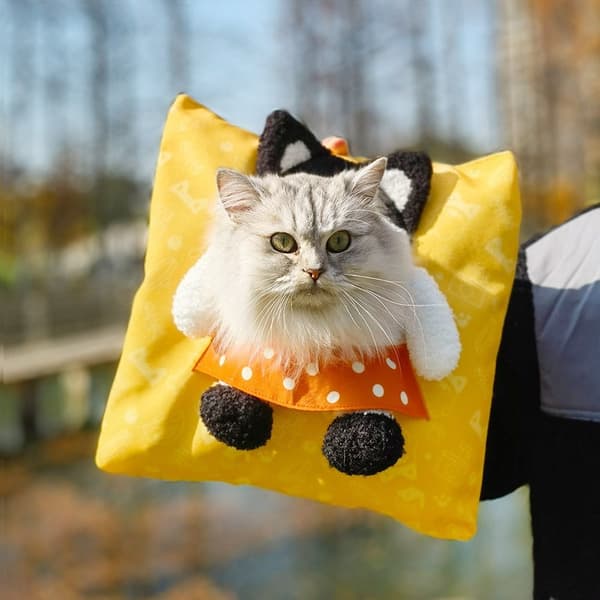Cat Dog Carrier Bag Skuldertaske GRÅ grey