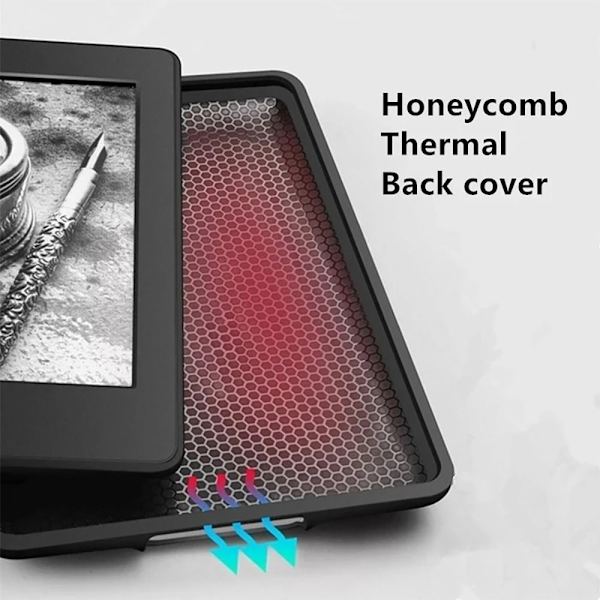 6,8 tommer Smart Case E-bokleser Folio-omslag LYSGRÅTT Light Grey