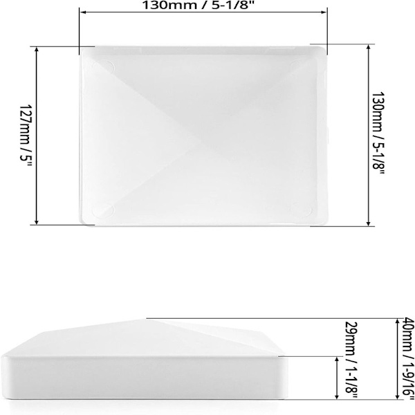 Suojakaiteen cap pylvään cover 2 kpl 2 kpl 2 pcs