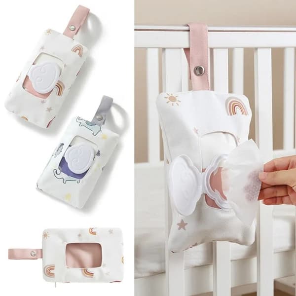 Trykt Wipes Dispenser Wipes Case GRÅ grey