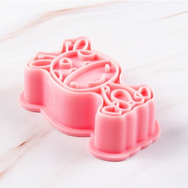8 stk/sett Kjeksform 3D Cookie Cutter Bakeform