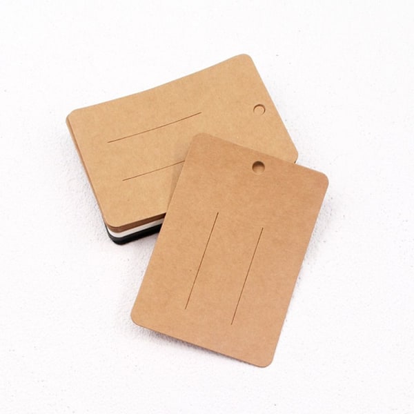 50 STK Barrette Emballagekort Hårnåle Display Boardcard SORT black
