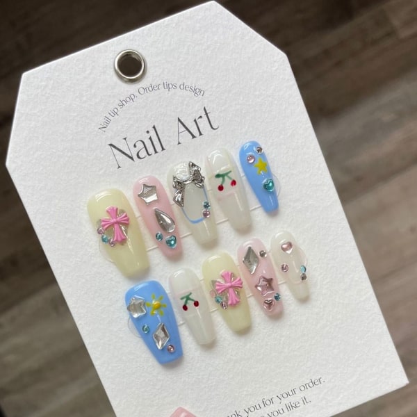 Pure Manual False Nail Fake Handmade Nails XS XS