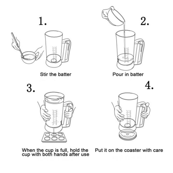 Melpasta Separator Batter Dispenser Bageværktøj