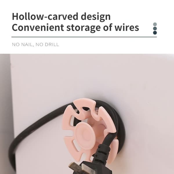 4st Plugghållare Trådhållare VIT white