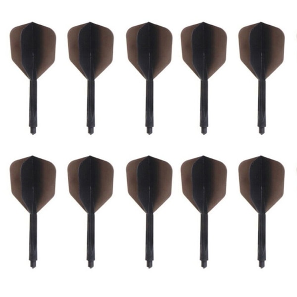 10st Dart Tail Dart Flight Stam SVART 10ST 10ST Black 10Pcs-10Pcs