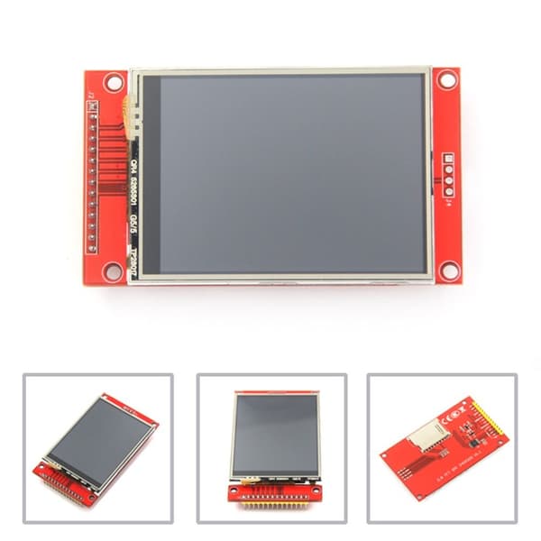 2.8\" SPI TFT LCD-skärm Touch Panel LCD-pekskärmssköld
