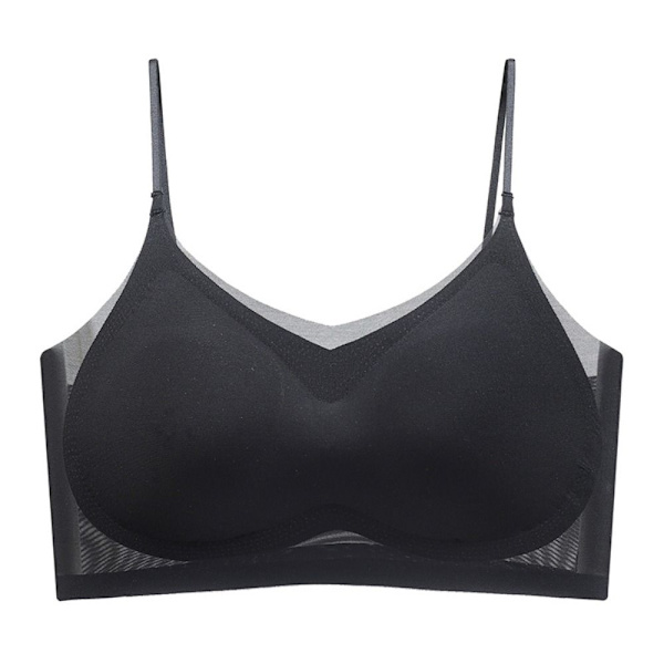Saumattomat rintaliivit Push Up -rintaliivit MUSTA XXL Black XXL