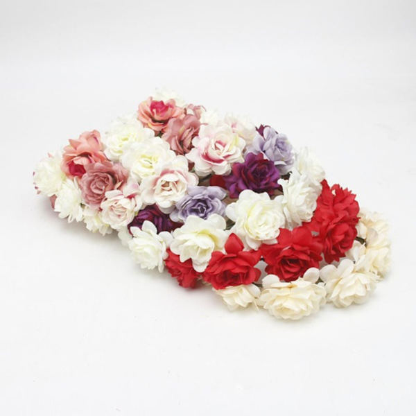 Blomster Pandebånd Bohemian Blomster Krans HVID HVID White
