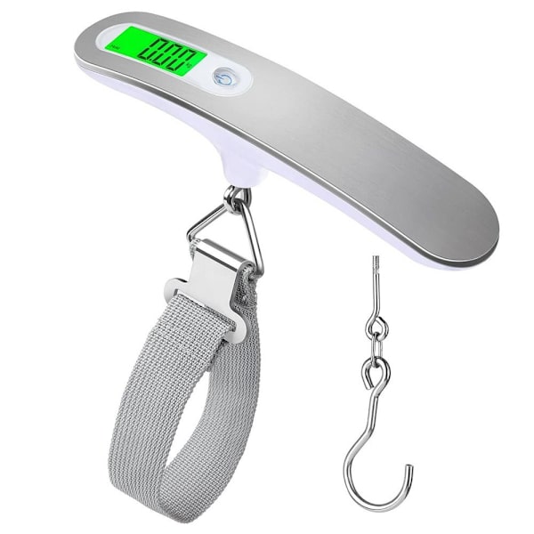 Digital Bagagevåg Elektronisk LCD-våg VIT White