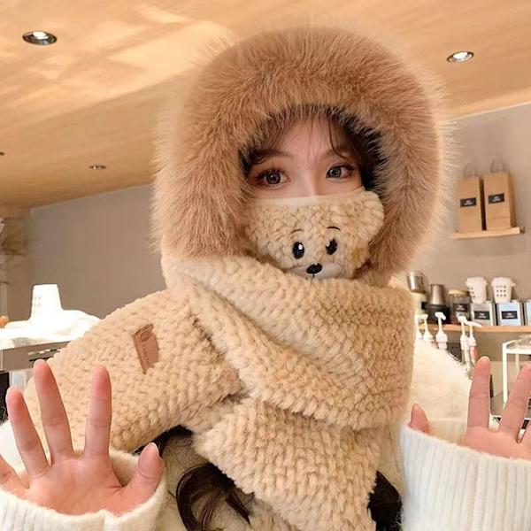Tørklædehandsker Maskesæt Bear Ear Hat STYLE 3 STYLE 3 Style 3