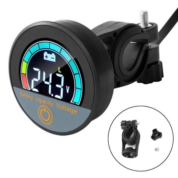 Digital voltmeter Batterikapacitetsövervakare STYRESTYG Handlebar