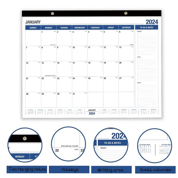 2024-2025 Kalender Väggkalender Daglig Schema
