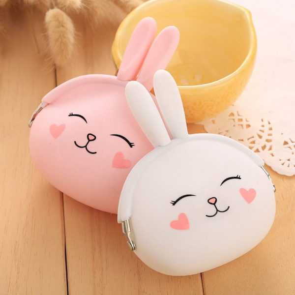 Rabbit Coin Kukkaro Naisten Lasten Kukkarot HARMAA Grey